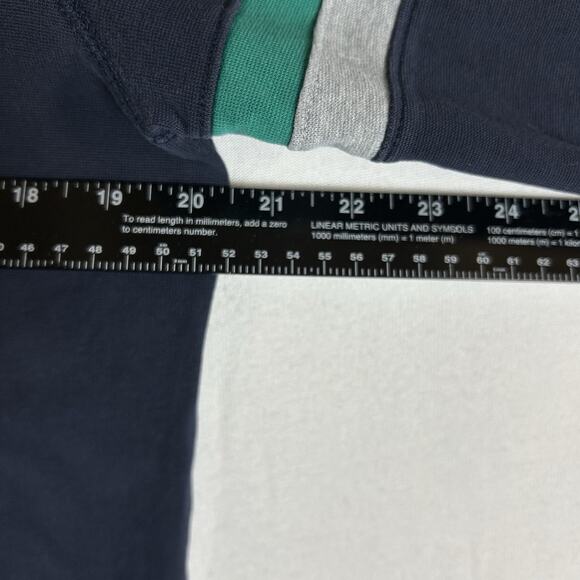 Banana Republic Rugby Style Sweatshirt Mens Medium Preppy Blue Long Sleeve Shirt - Picture 7 of 10